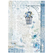 STAMPERIA A4 Rice Paper - BLUELAND DFSA4785